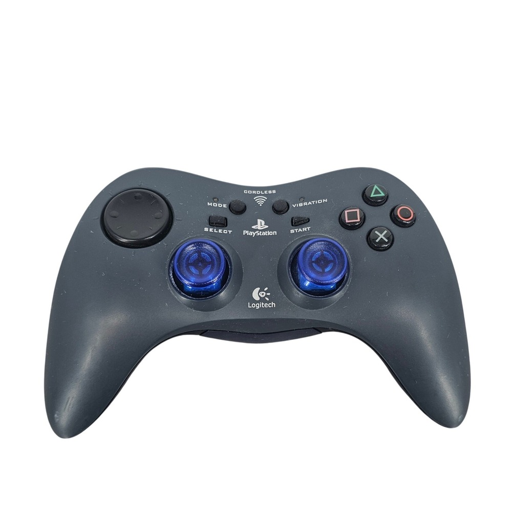 Logitech Cordless Controller for PlayStation 2 PS2 Navy Blue G-RA4B No Dongle